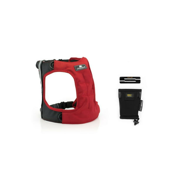 Sleepypod ClickIt TERRAIN Dog Safety Harness M, Strawberry Red Safest Crash-Tested Car Harness